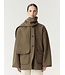 YAS YASOSANA LS REVERSIBLE SCARF JACKET OTTER