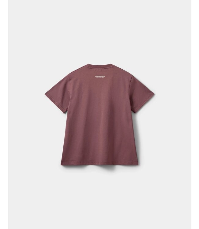 SOFIE SCHNOOR SS RIVERSW PRINTED BOXY T-SHIRT DUSTY PLUM