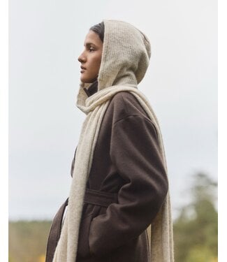 MOSS CPH MSCH BONDIE HOOD SCARF OATMEAL MELANGE