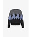 PULZ PZ ESTEL PULL GREY MEL/BLUE CHECKS
