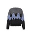 PULZ PZ ESTEL PULL GREY MEL/BLUE CHECKS