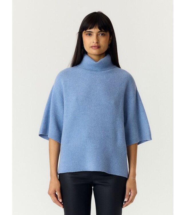YAS YASEMILA 2/4 WOOL KNIT PULLOVER NOOS BLUE