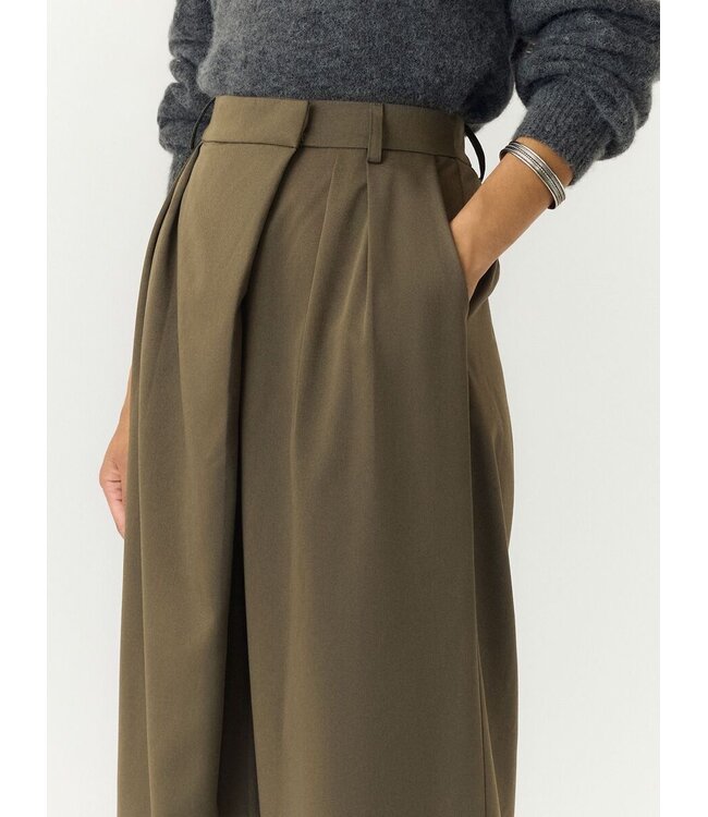 YAS YASWERA HW PANT STONE GREY