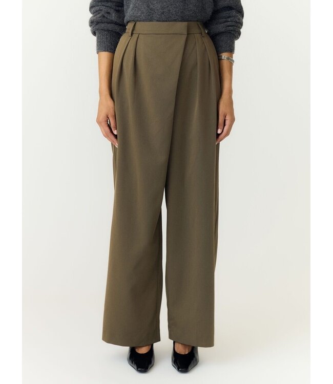 YAS YASWERA HW PANT STONE GREY
