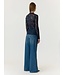 YAS YASLACEY LS LACE TOP NOOS NAVY BLAZER