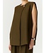 YAS YASCOLERA WAISTCOAT DARK OLIVE