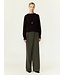 YAS YASJOHI LS WOOL BLEND PULLOVER NOOS COFFEE BEAN