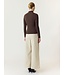 YAS YASWOOLAN LS HIGH NECK TOP CHOCOLATE BROWN