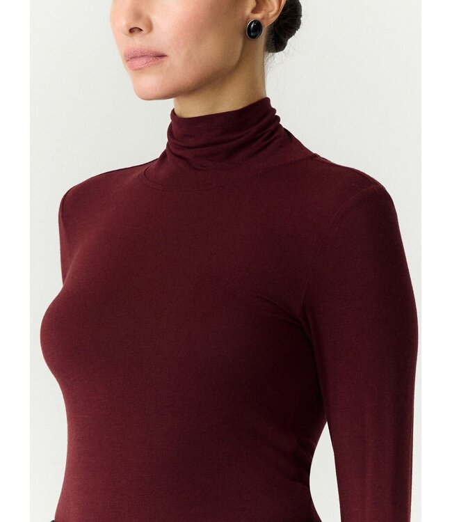 YAS YASWOOLAN LS HIGH NECK TOP FIG