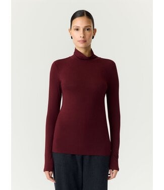 YAS YASWOOLAN LS HIGH NECK TOP FIG