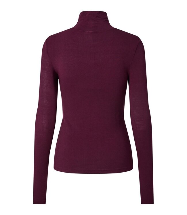 YAS YASWOOLAN LS HIGH NECK TOP FIG