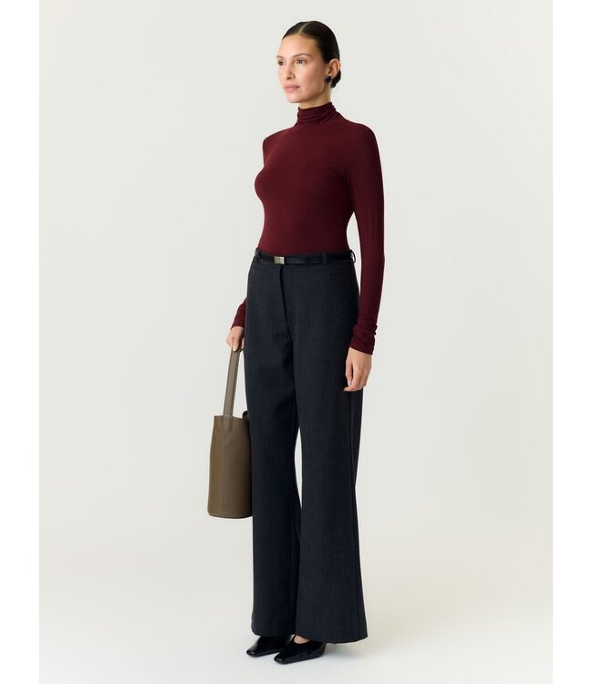 YAS YASWOOLAN LS HIGH NECK TOP FIG
