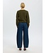 SELECTED FEMME SLWKAT LS KNIT SHORT CARDIGAN GREEN/NAVY/L.BLUE