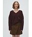 MbyM M-GILLIAN PULL V-NECK  DEEP MARRON MIX