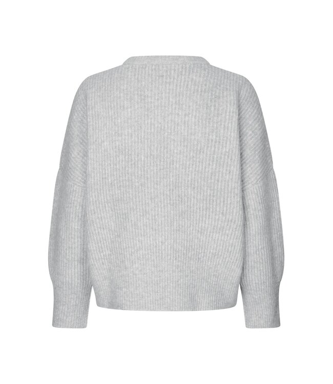 MbyM M-GILLIAN SHYLA PULL LIGHT GREY MELANGE