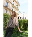 PULZ PZ STEFFI POLO PULLOVER CHOCOLATE PLUM MEL.