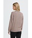 PULZ PZ STEFFI POLO PULLOVER CHOCOLATE PLUM MEL.