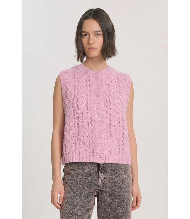 EDITED ED WEDEKE KNIT SL CARDIGAN FRAGNANT LILAC