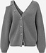 EDITED ED VIOLET CARDIGAN MID GREY MELANGE