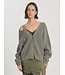 EDITED ED VIOLET CARDIGAN MID GREY MELANGE