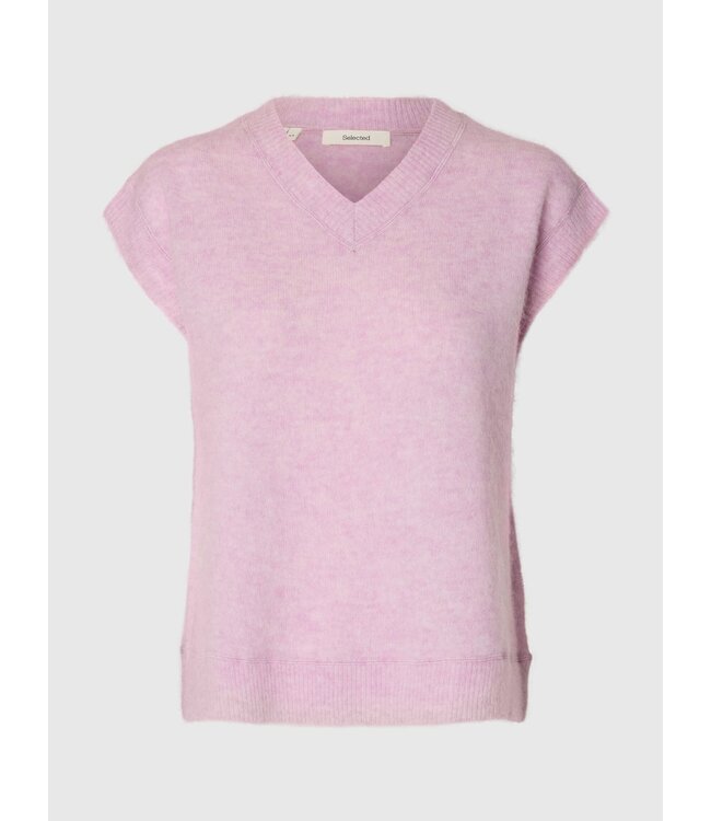 SELECTED FEMME SLWLULU BRUSHED SL PULL WINSOME ORCHID