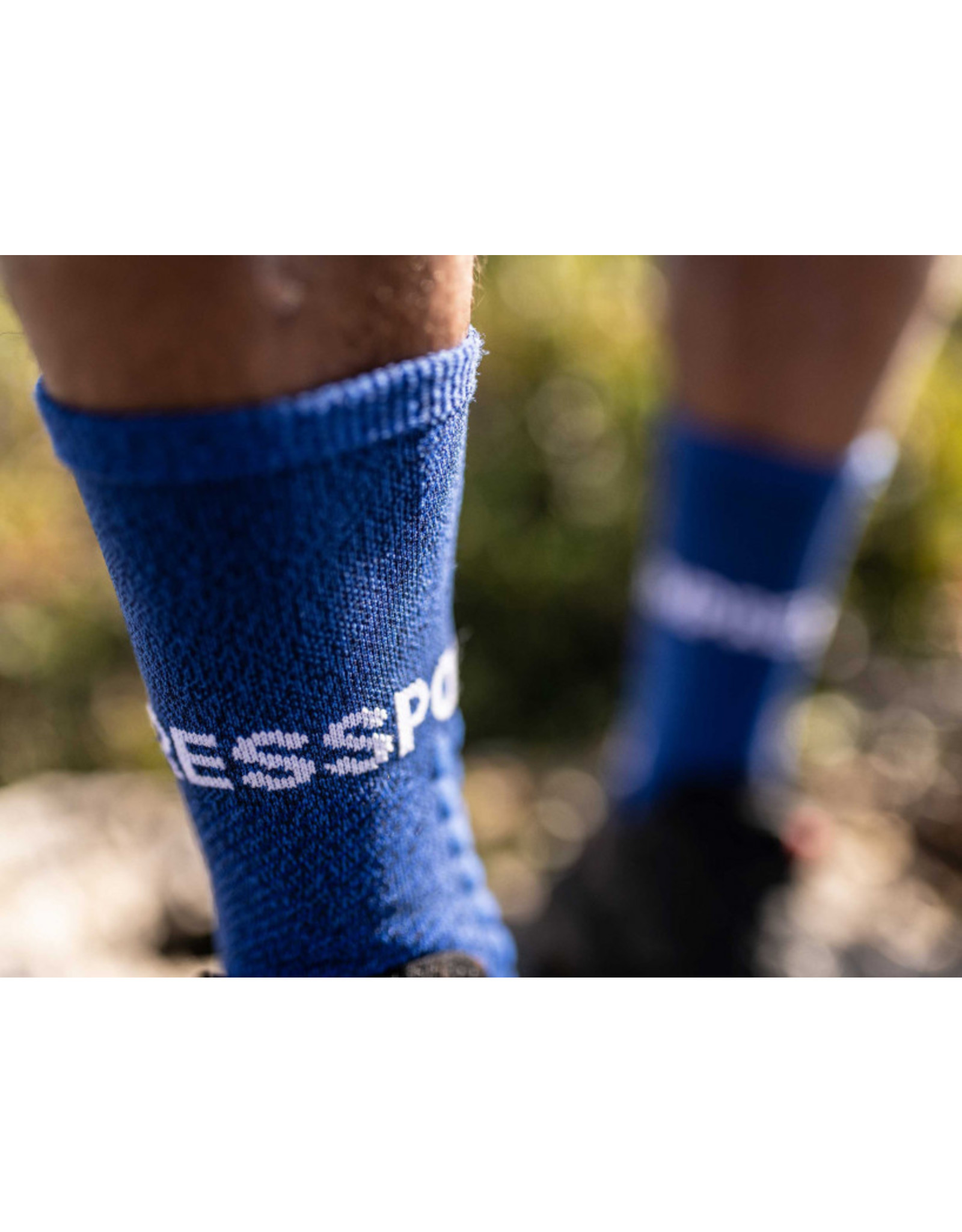 Compressport Ultra Trail Socks Chaussettes De Running Haute - Bleu