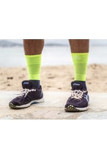 Compressport Mid Compression Socks Chaussettes De Running - Bleu/Lime