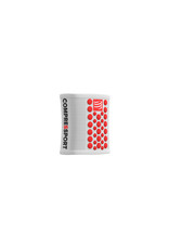 Compressport Zweetbandjes 3D Dots - Blanc/Rouge