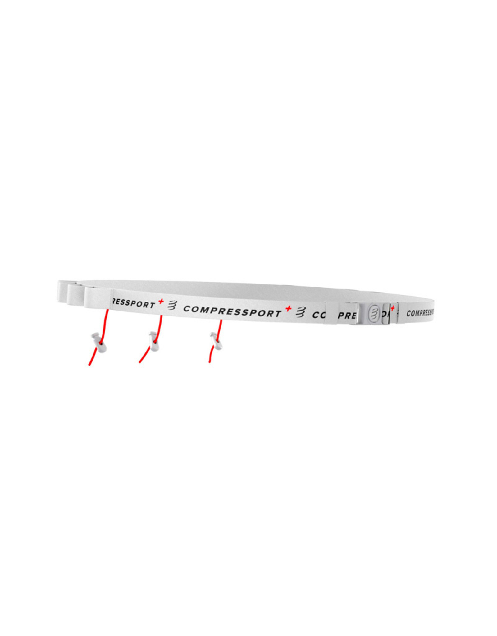 Compressport Race Belt Numero De Dã‰Part Bande - Blanc