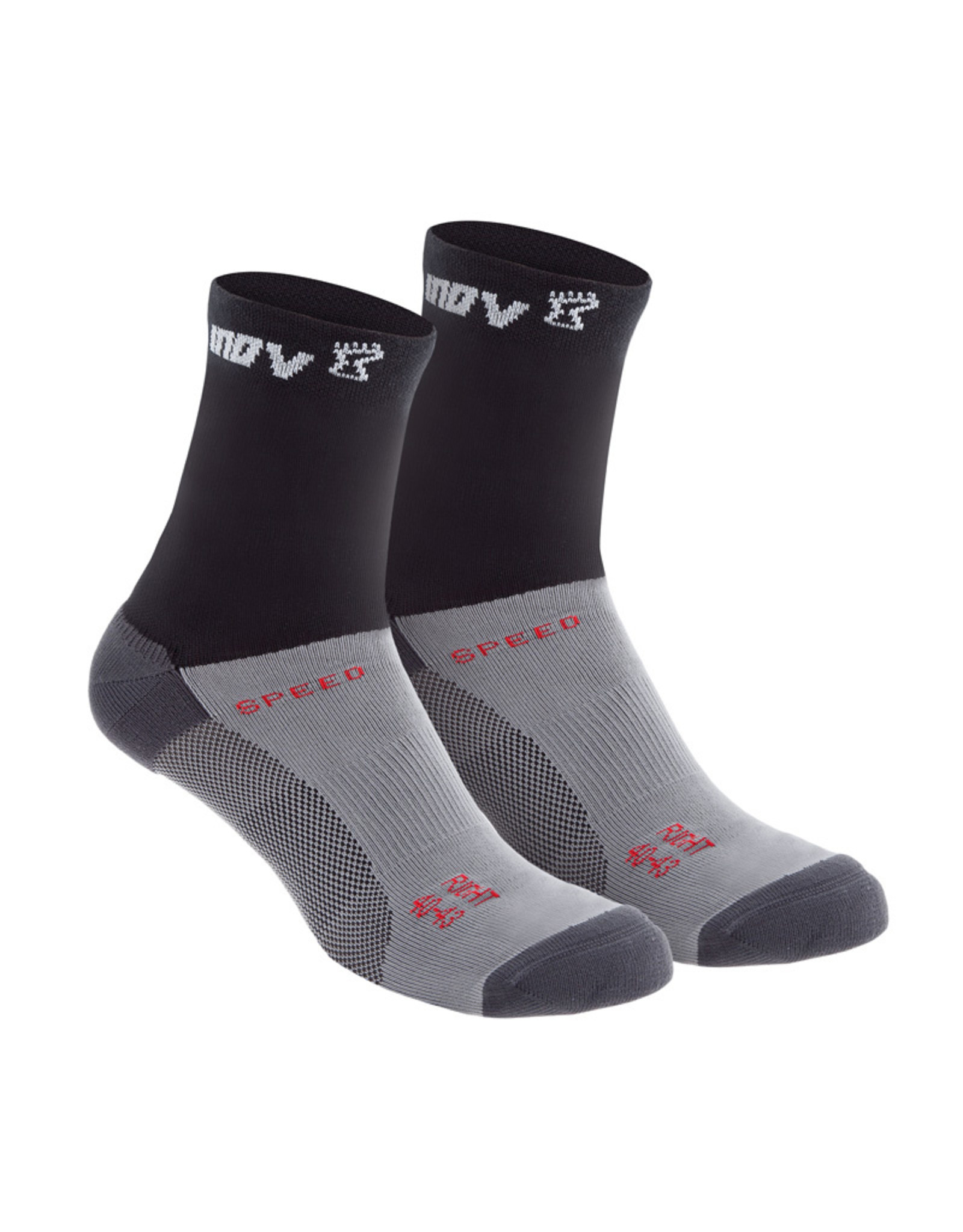 Inov-8 Speed Sock Hardloopsokken Hoog Twee Paar - Zwart