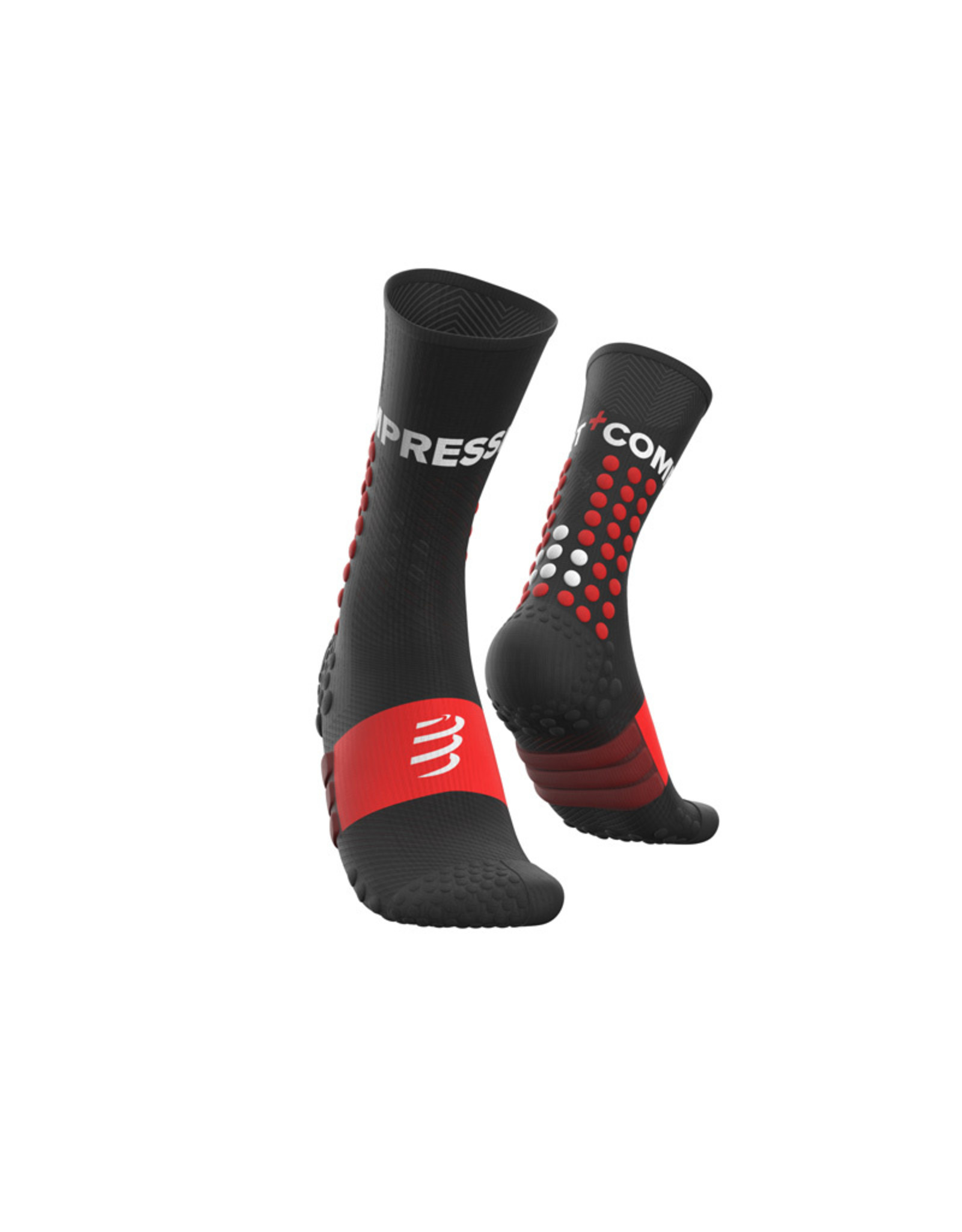 Compressport Ultra Trail Socks Chaussettes Hautes - Noir