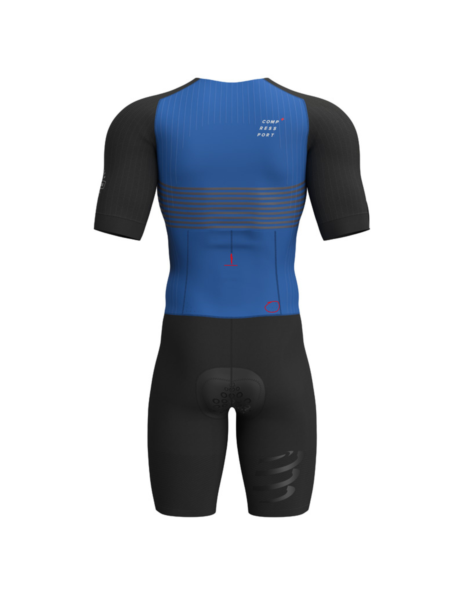 Compressport Aero Ss Trisuit - Zwart/Blauw