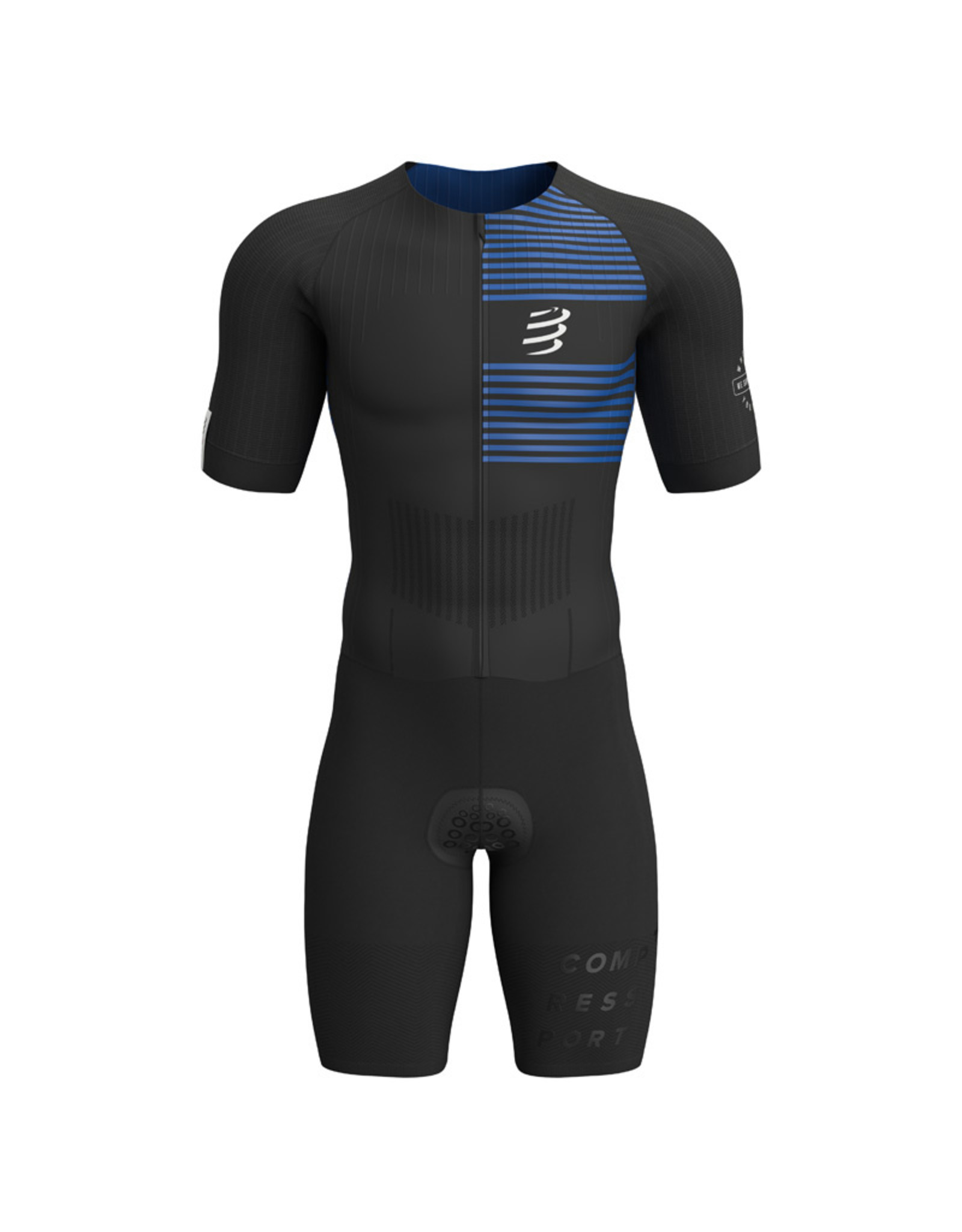 Compressport Aero Ss Trisuit - Zwart/Blauw