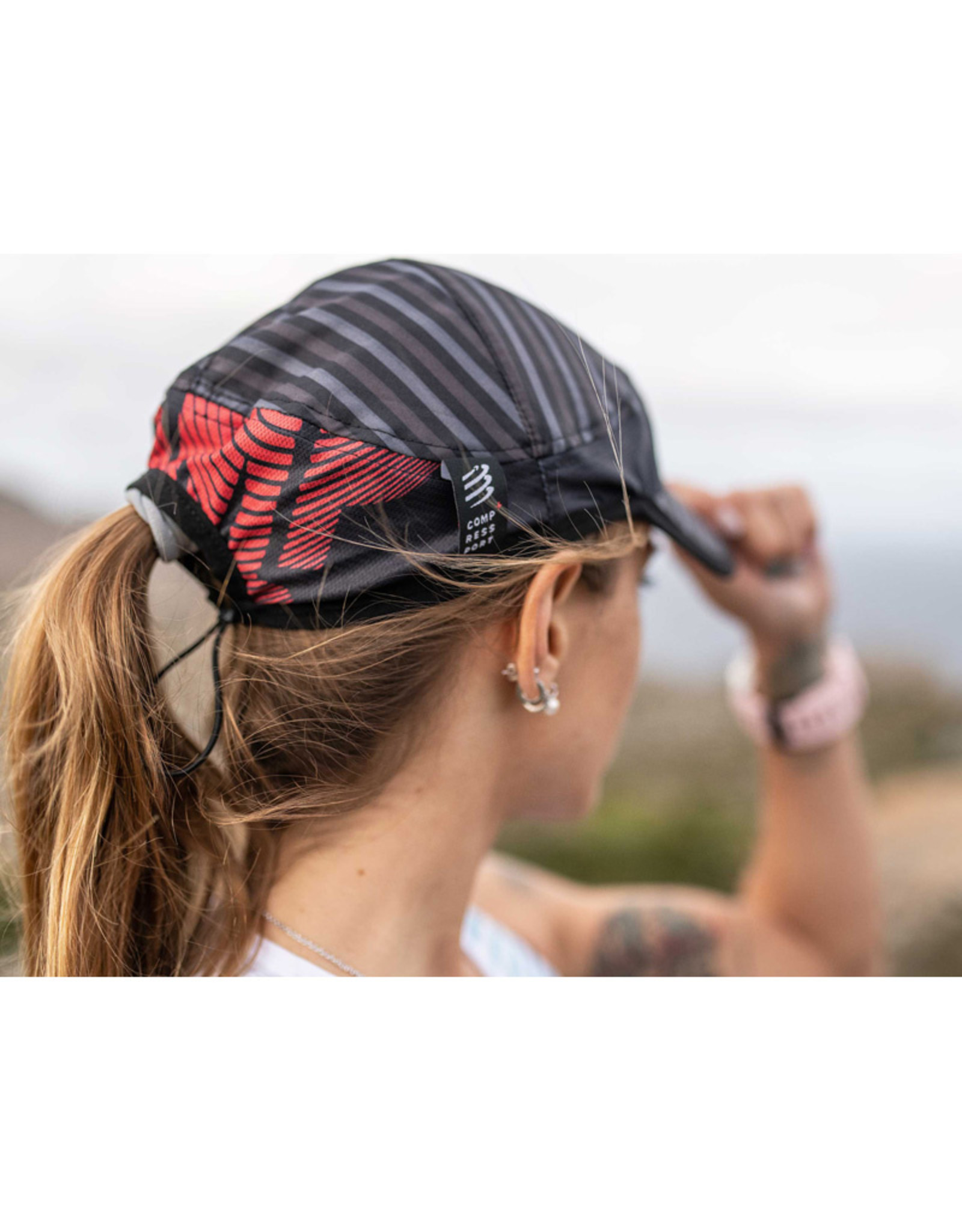 Compressport Pro Racing Cap Pet Voor Hardlopen - Zwart - Unisex