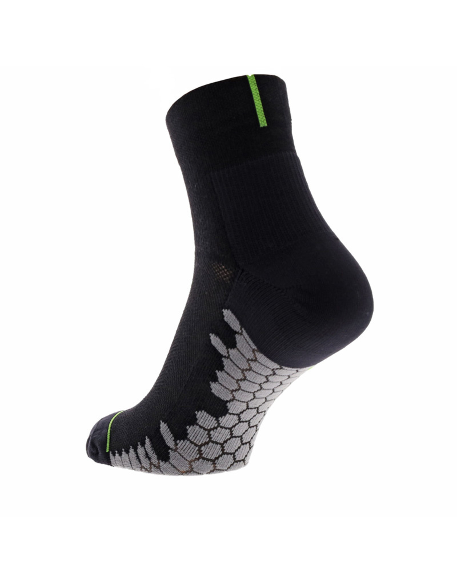 Inov-8 3 Season Outdoor Sock Mid Gris/Noir Chaussettes de course Mid