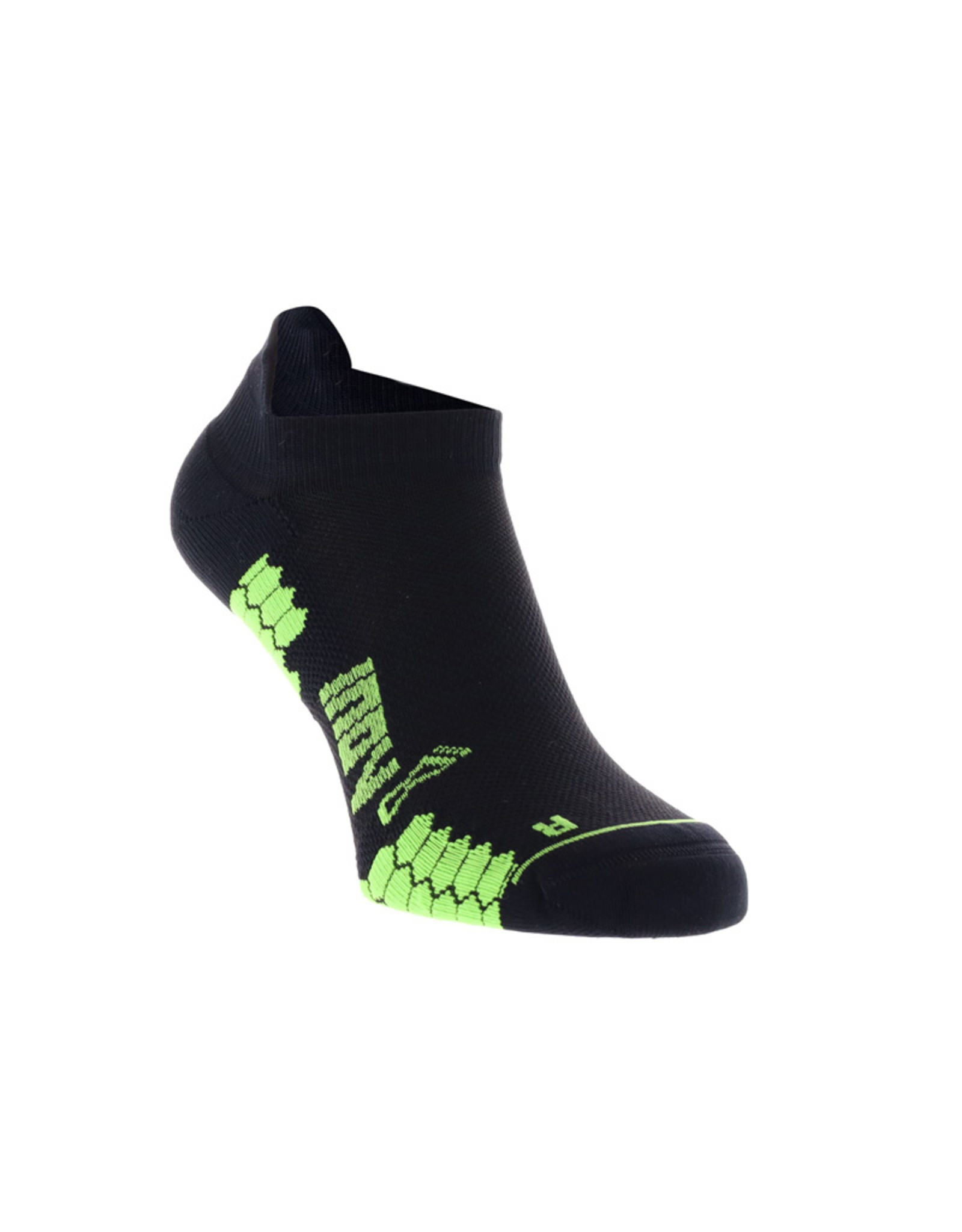 INOV8 Trailfly Sock Low Zwart/Groen Hardloopsokken Laag