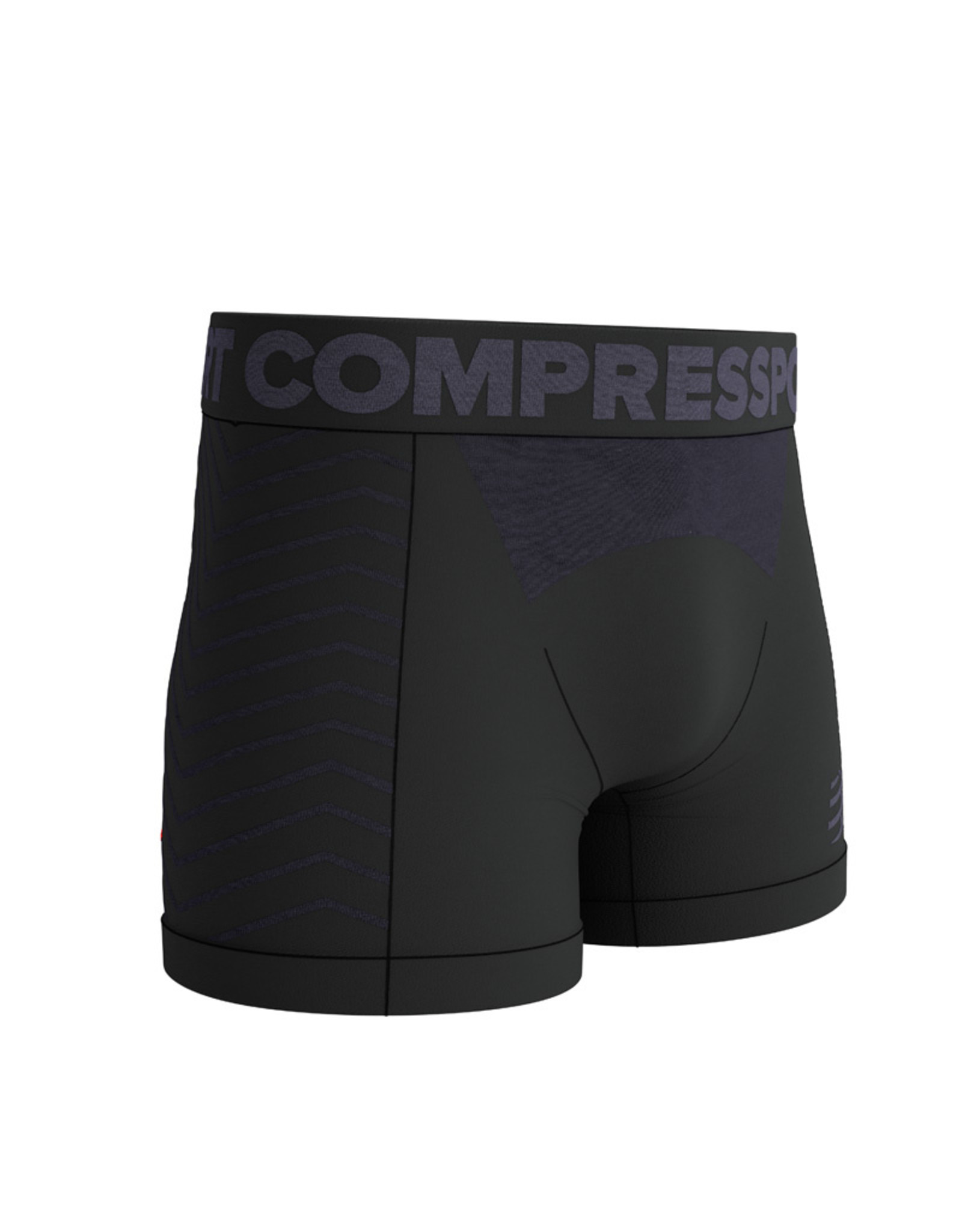 Compressport Seamless Boxer M - Homme - Black/Grey