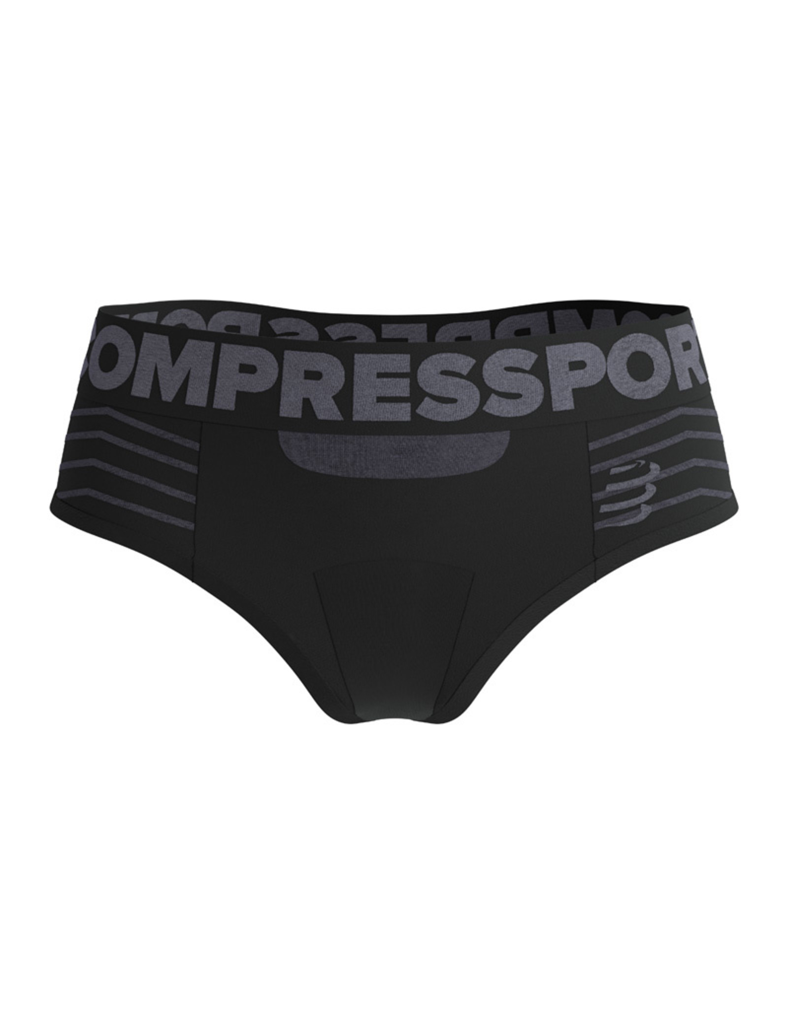 Compressport Seamless Boxer - Dames - Black/Grey