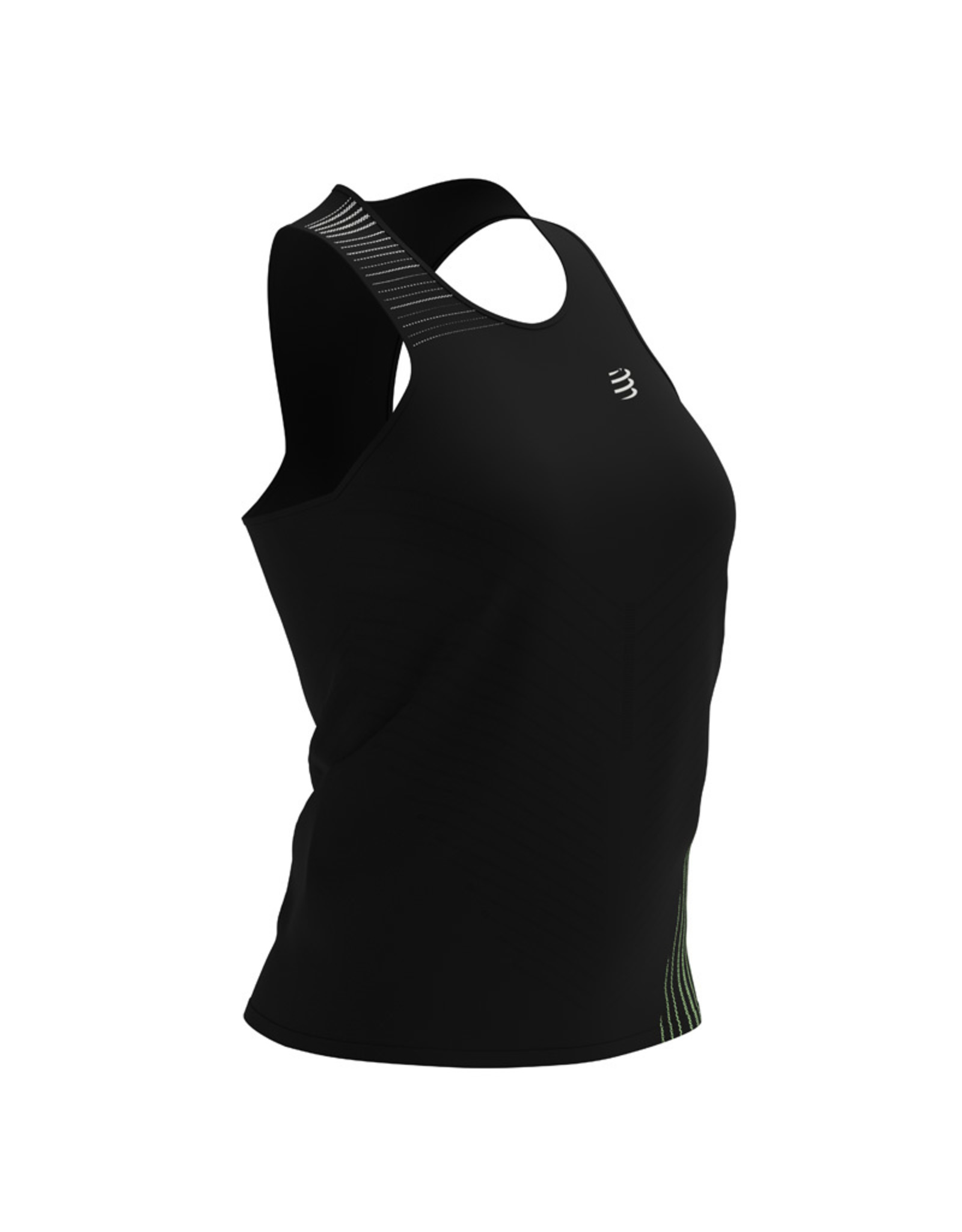 Compressport Performance Singlet W - Femme - Black/Paradise Green