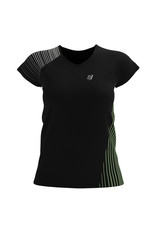 Compressport Performance SS Tshirt W - Femme - Black/Paradise Green