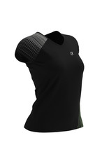 Compressport Performance SS Tshirt W - Femme - Black/Paradise Green