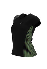 Compressport Performance SS Tshirt W - Femme - Black/Paradise Green