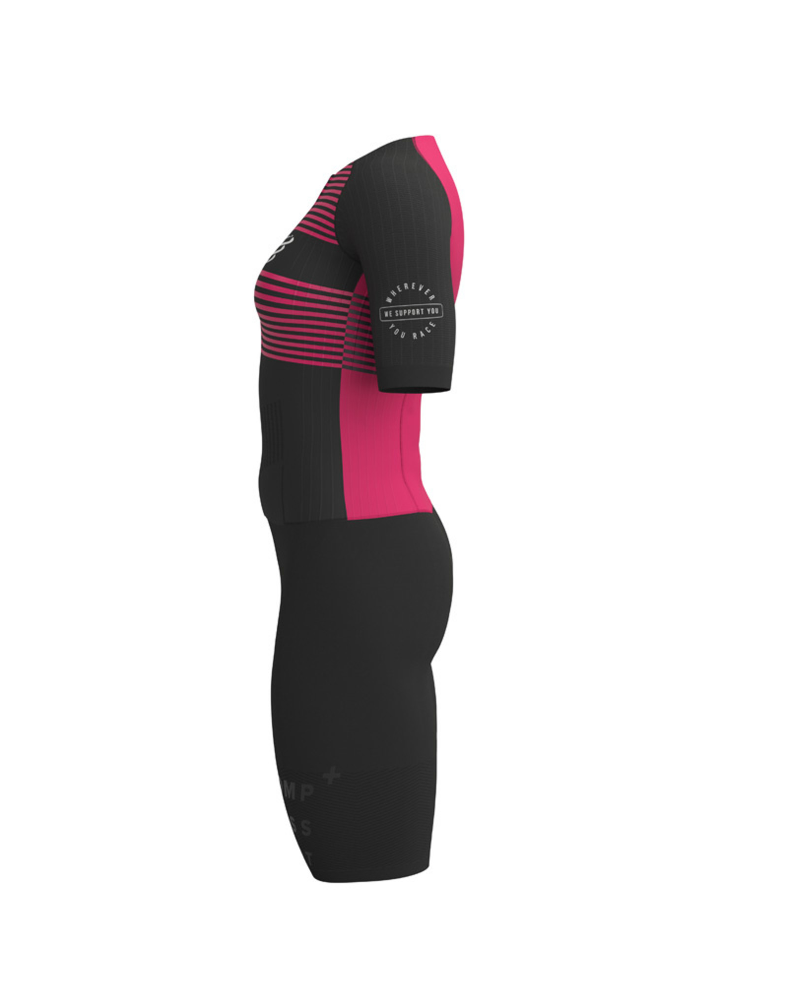 Compressport Aero SS Trisuit W - Dames - Black/Jazzy