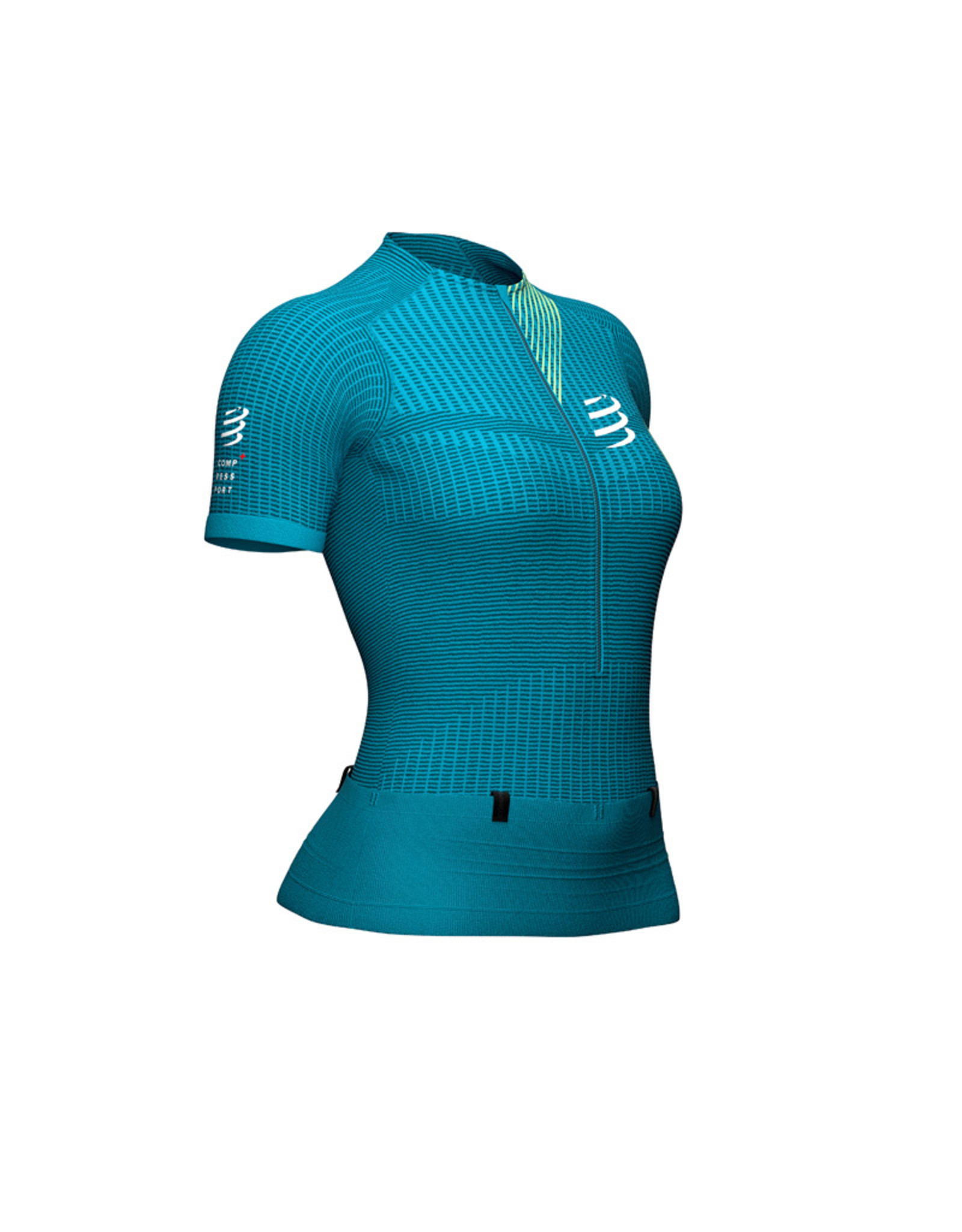 Compressport Trail Postural SS Top W - Femme - Enamel/Paradise Green