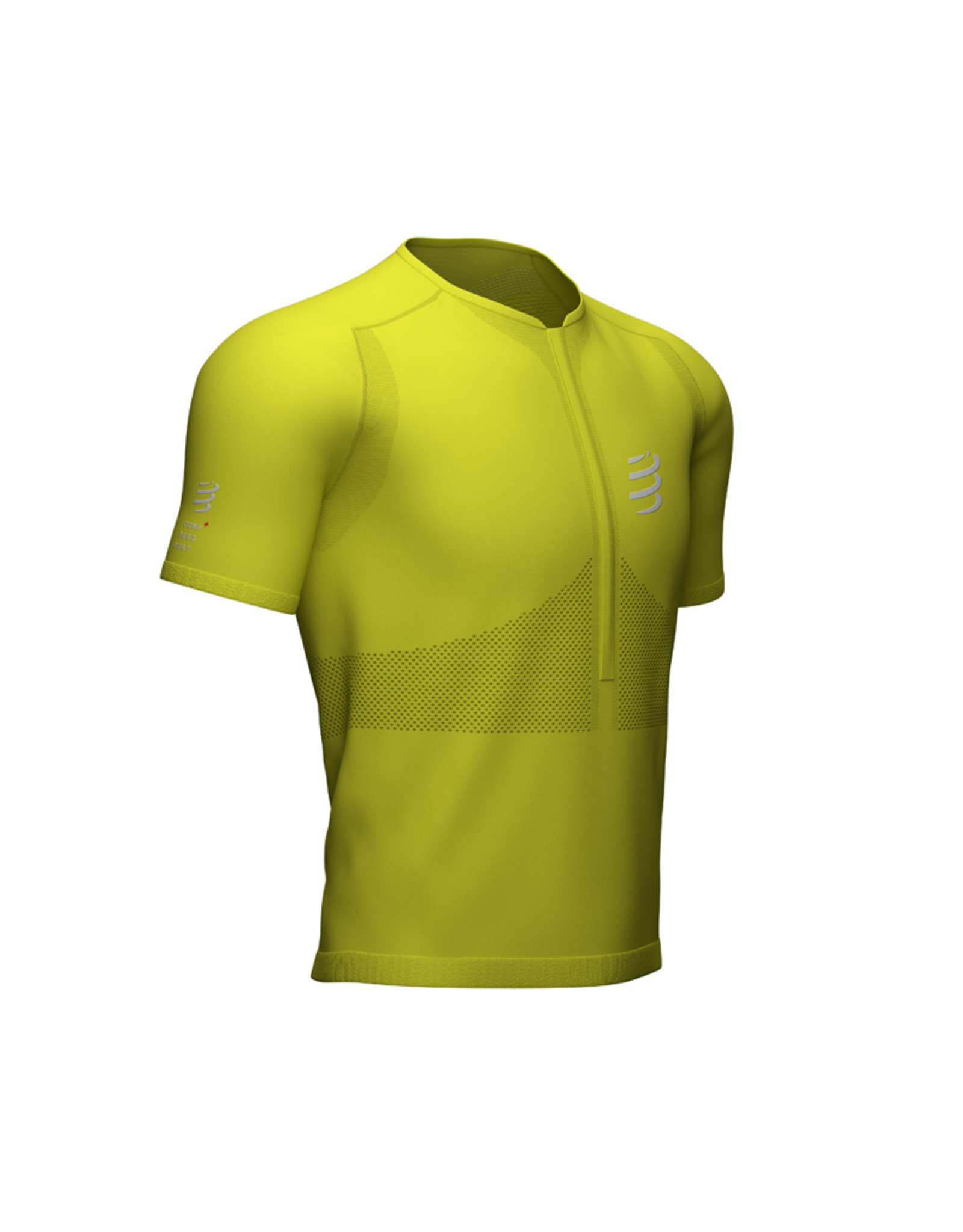 Compressport Trail Half-Zip Fitted SS Top - Heren - Primerose