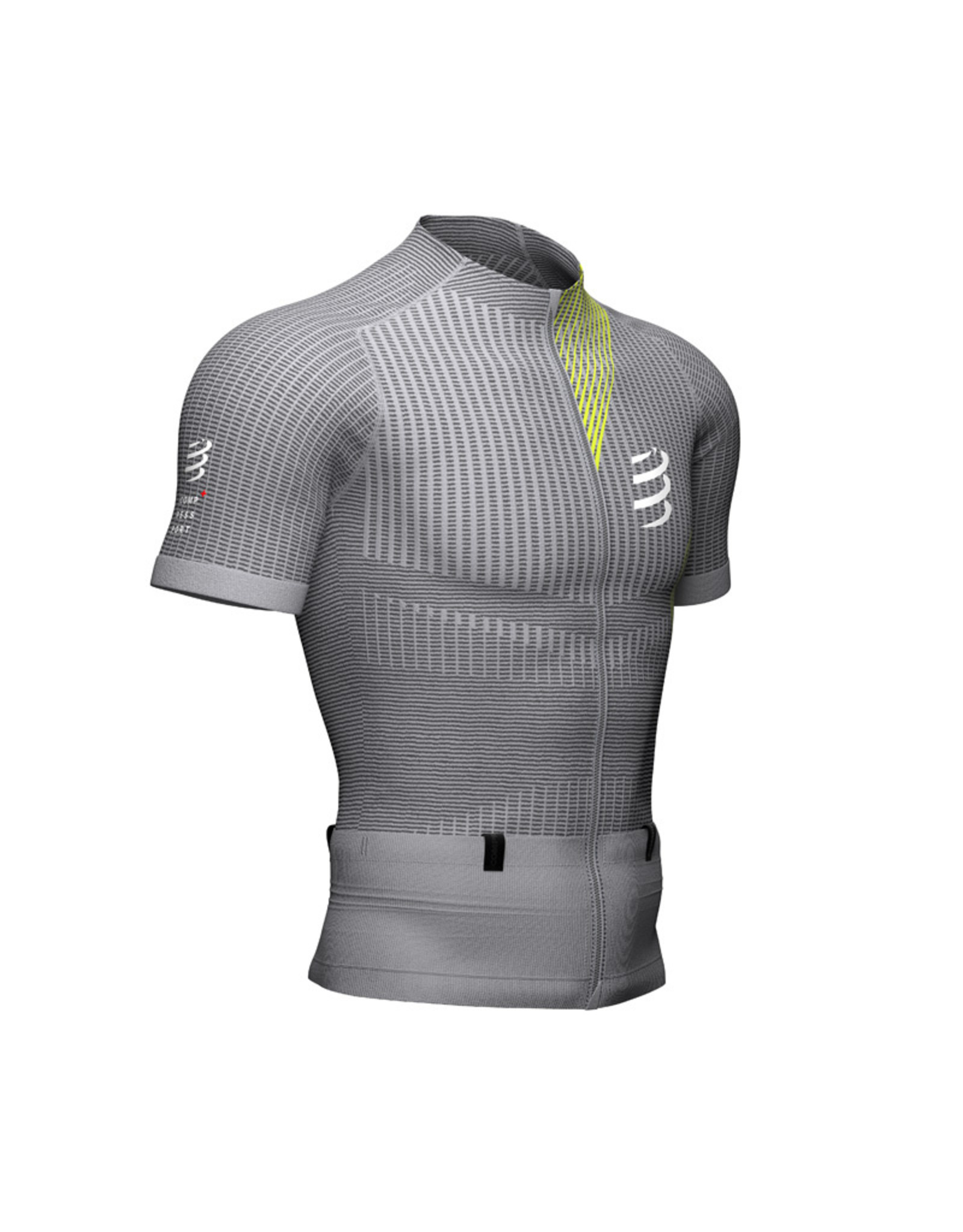 Compressport Trail Postural SS Top M - Homme - Alloy/Primerose