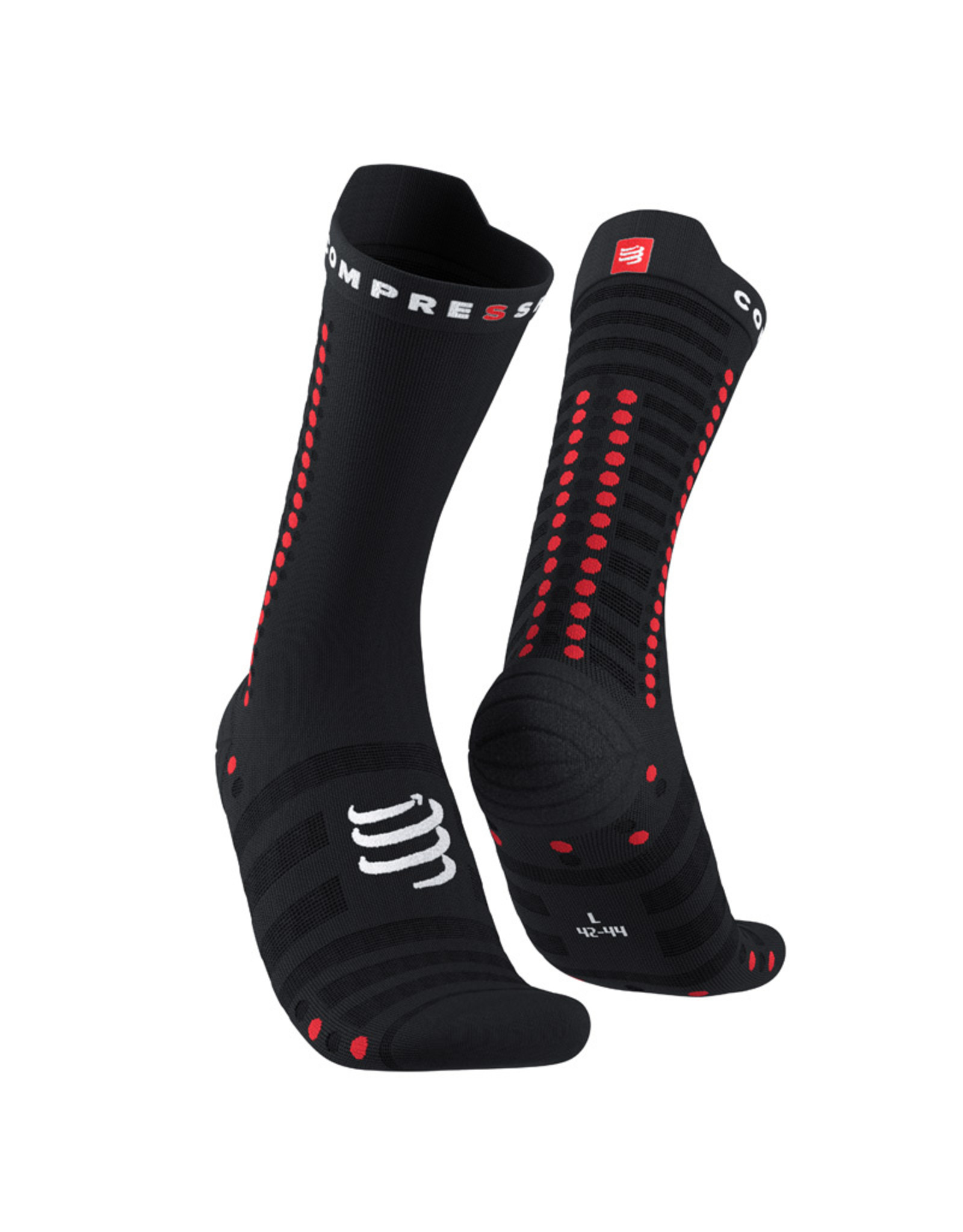 Compressport Pro Racing Socks v4.0 Ultralight Bike - Black/Red