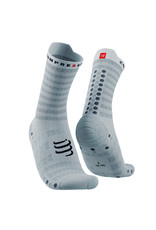 Compressport Pro Racing Socks v4.0 Ultralight Run High - White/Alloy