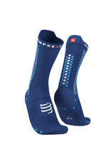 Compressport Pro Racing Socks v4.0 Bike - Sodalite/Fluo Blue