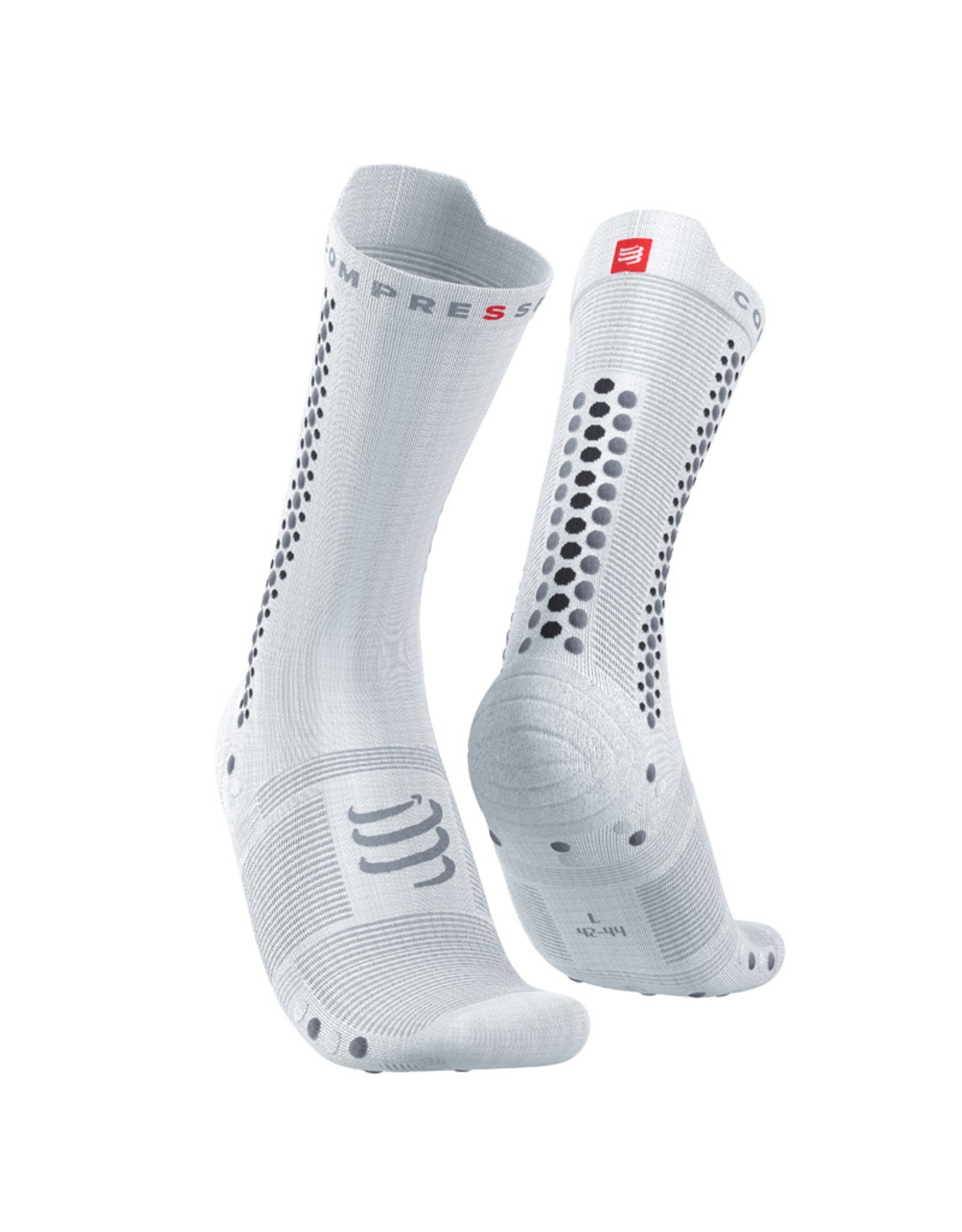 Compressport Pro Racing Socks v4.0 Bike - White/Alloy